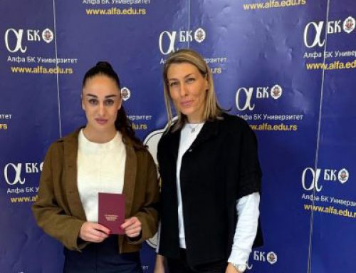 Nina Matejić – najbolja fudbalerka Srbije u 2025. godini i student Alfa BK Univerziteta